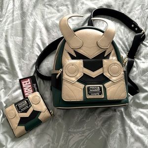 Loki Loungefly Mini Backpack & Wallet